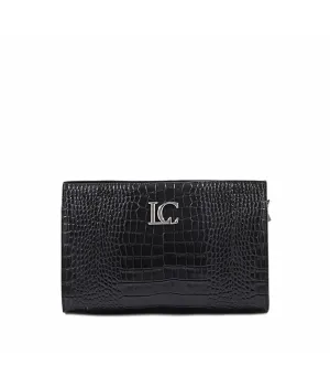 Ophelia Continental Clutch Cocco - Black