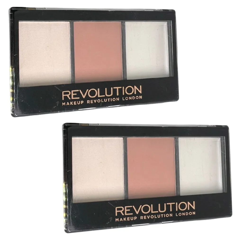 Pack of 2 Makeup Revolution Beauty Ultra Contour Kit, Lightening F02