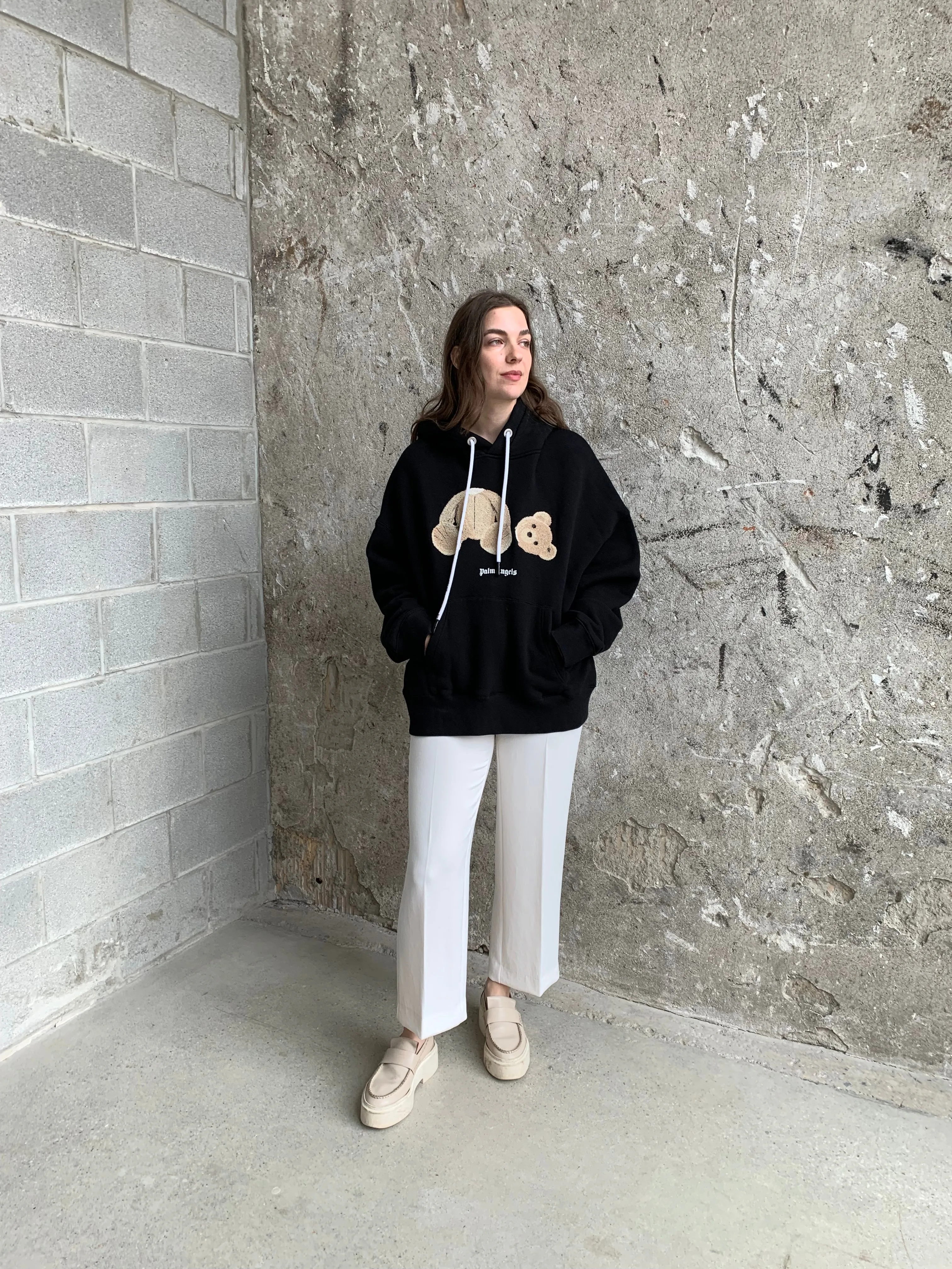 Palm Angels teddy hoodie