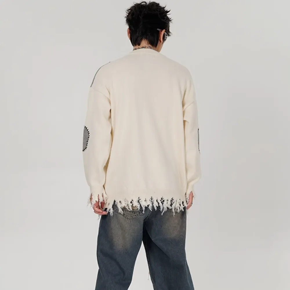 Patch Letter Sweater