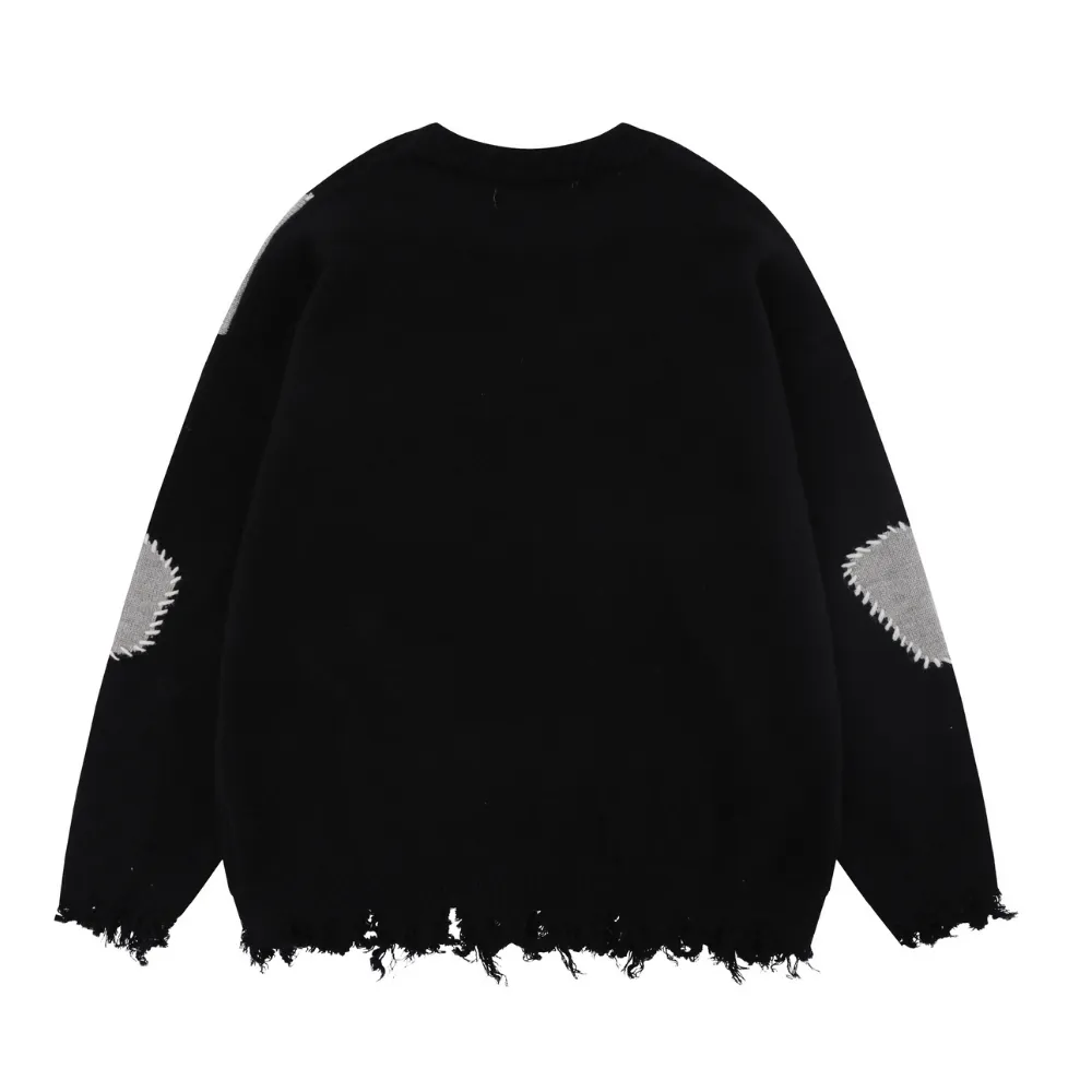 Patch Letter Sweater