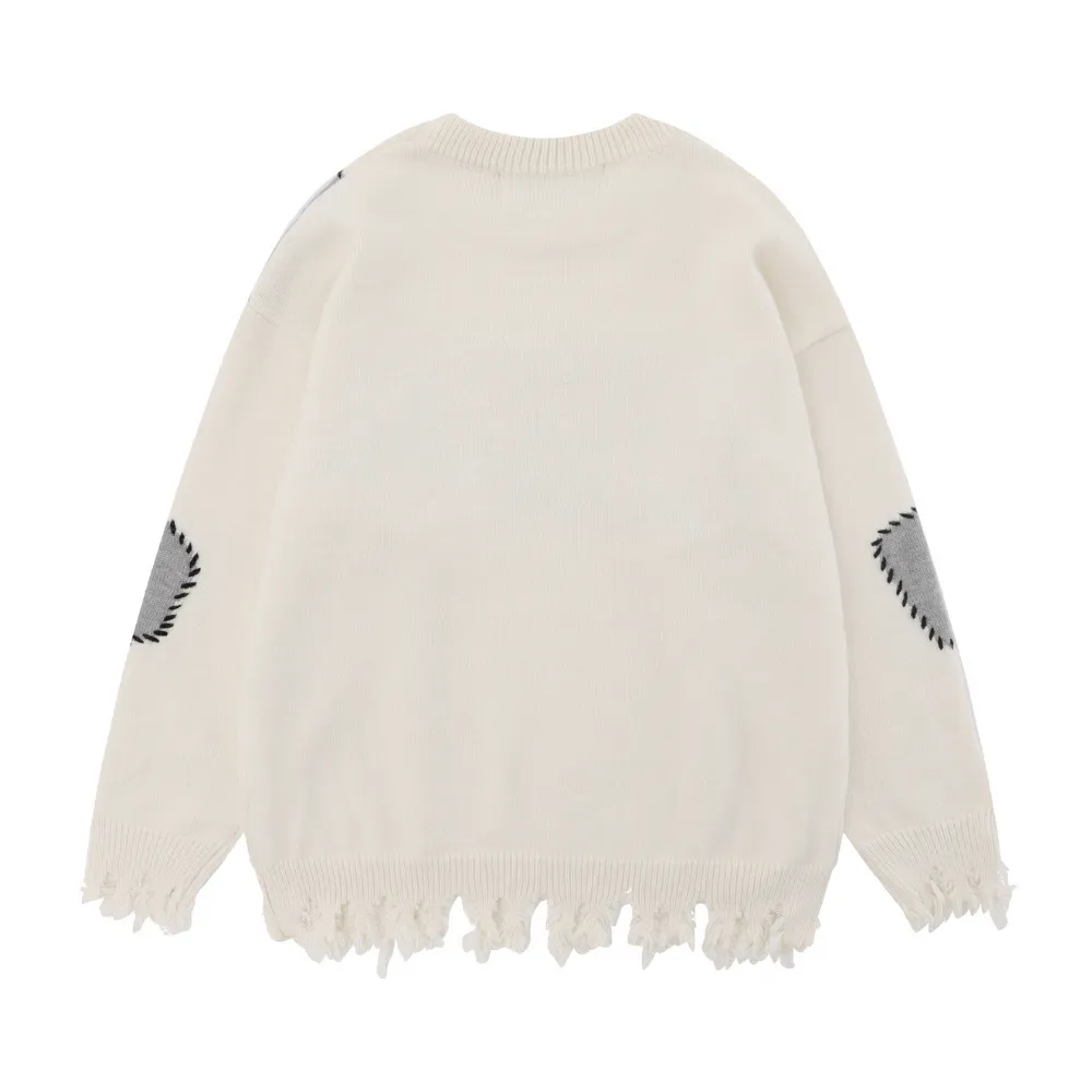 Patch Letter Sweater