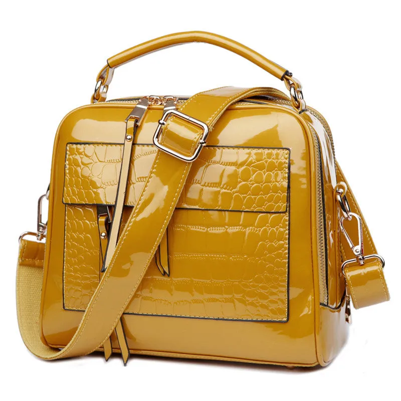 Patent Leather Handbag Fashion Patent Leather Shell Bag Handbag Diagonal Cross Bag Shoulder Messenger Bag