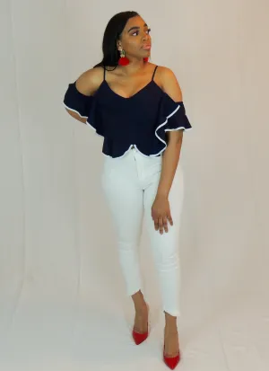 Peek-a-boo Shoulder Blouse