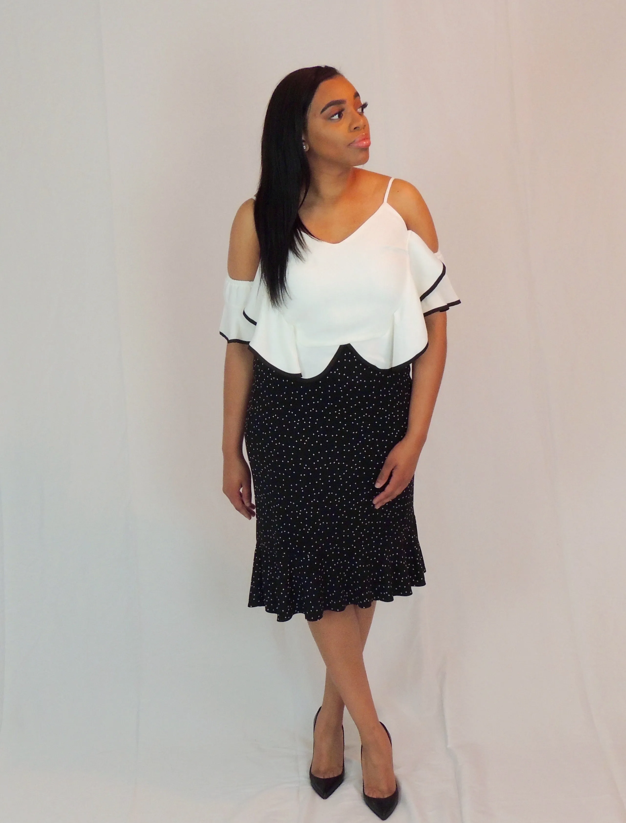Peek-a-boo Shoulder Blouse