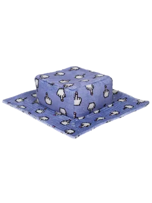 Pixel Middle Finger Box Bucket Hat