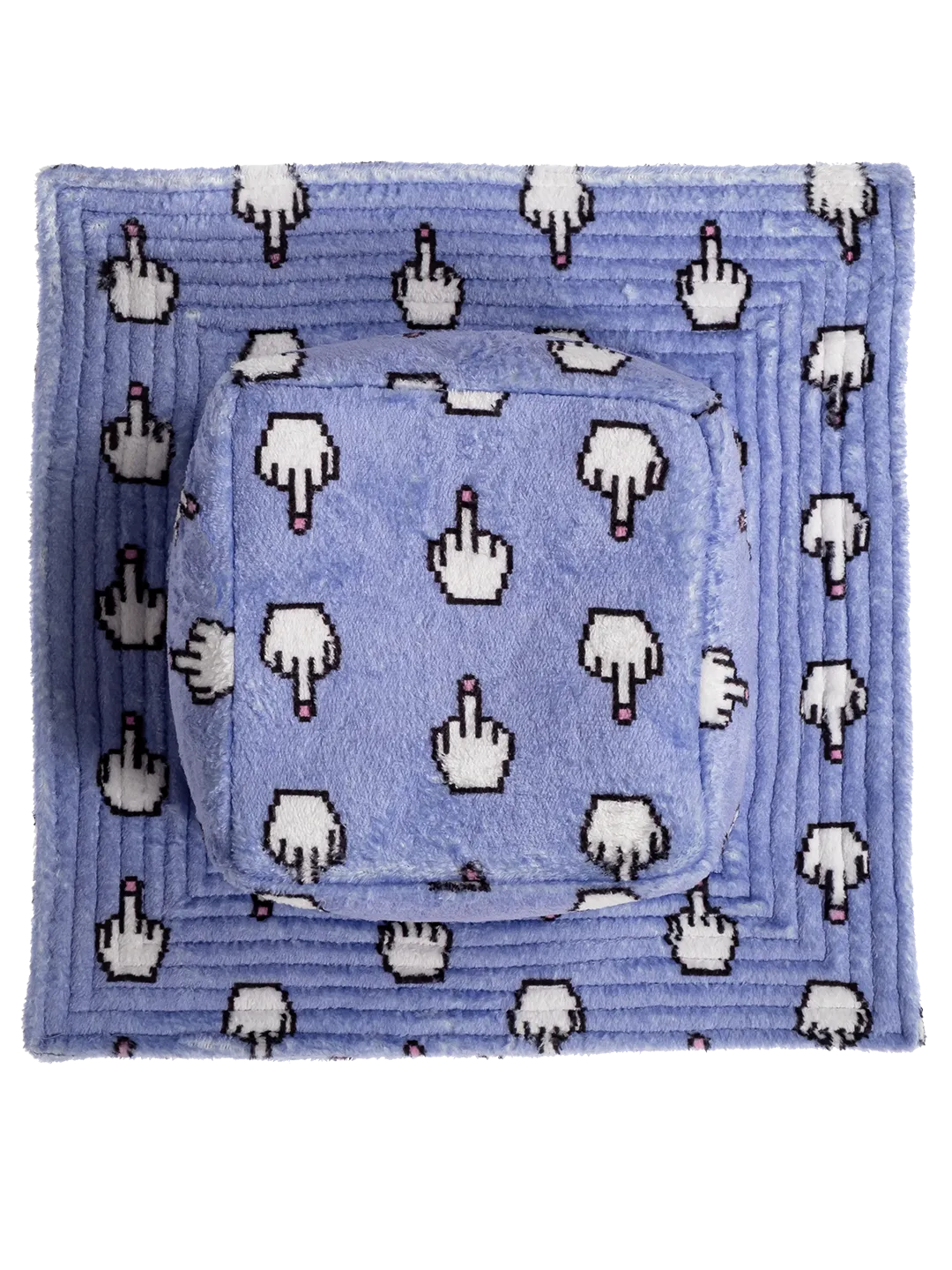 Pixel Middle Finger Box Bucket Hat