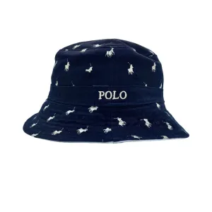 Polo Mens Reversible Bucket hat -white