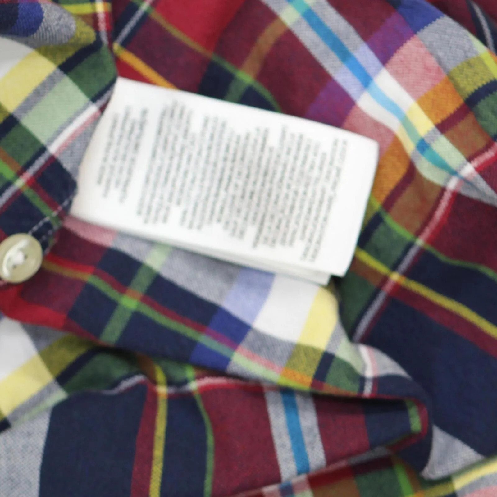 Polo Ralph Lauren Mens Classic Fit Button Up Down Shirt Red Plaid Multi M