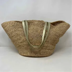 Pre-Owned Flora Bella Tan Straw Handbag