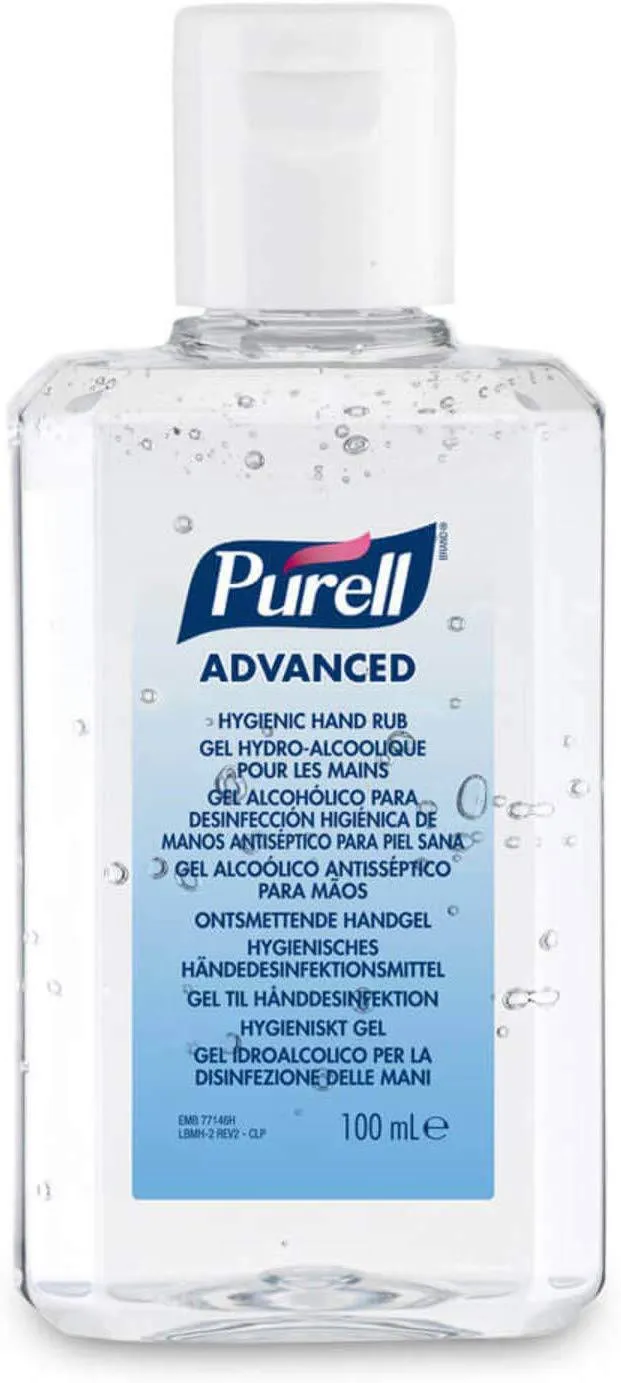 Purell Advanced Hand Gel 100ml Press  Top Lid