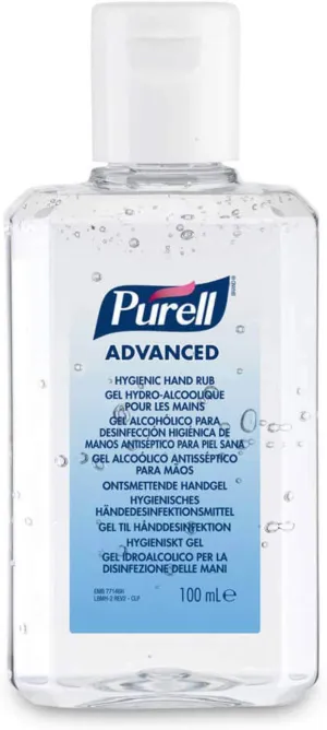 Purell Advanced Hand Gel 100ml Press  Top Lid
