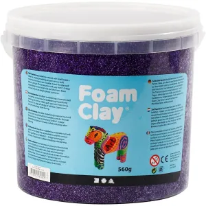 Purple Colour Modelling Material Small Beads With Plastic Bucket 560 g