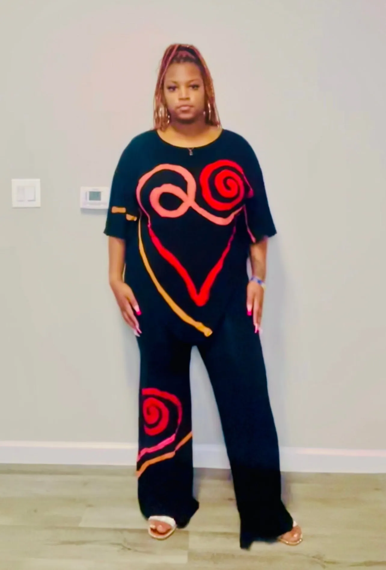 Queen of Hearts Palazzo Set