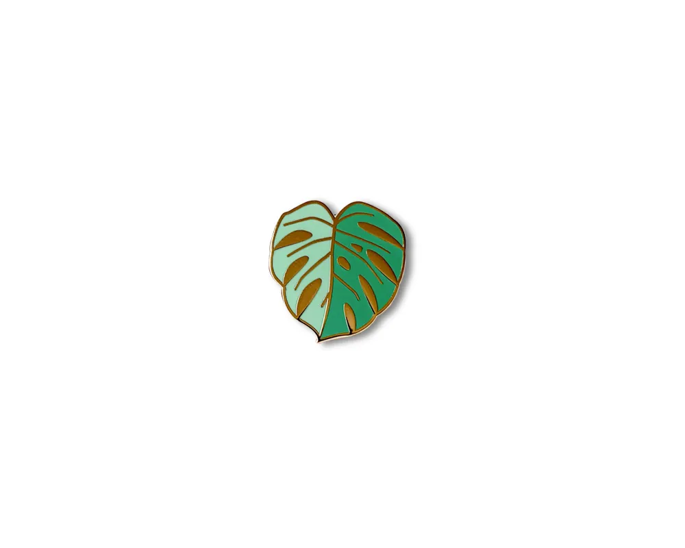 "Green Monstera Leaf" Lapel Pin