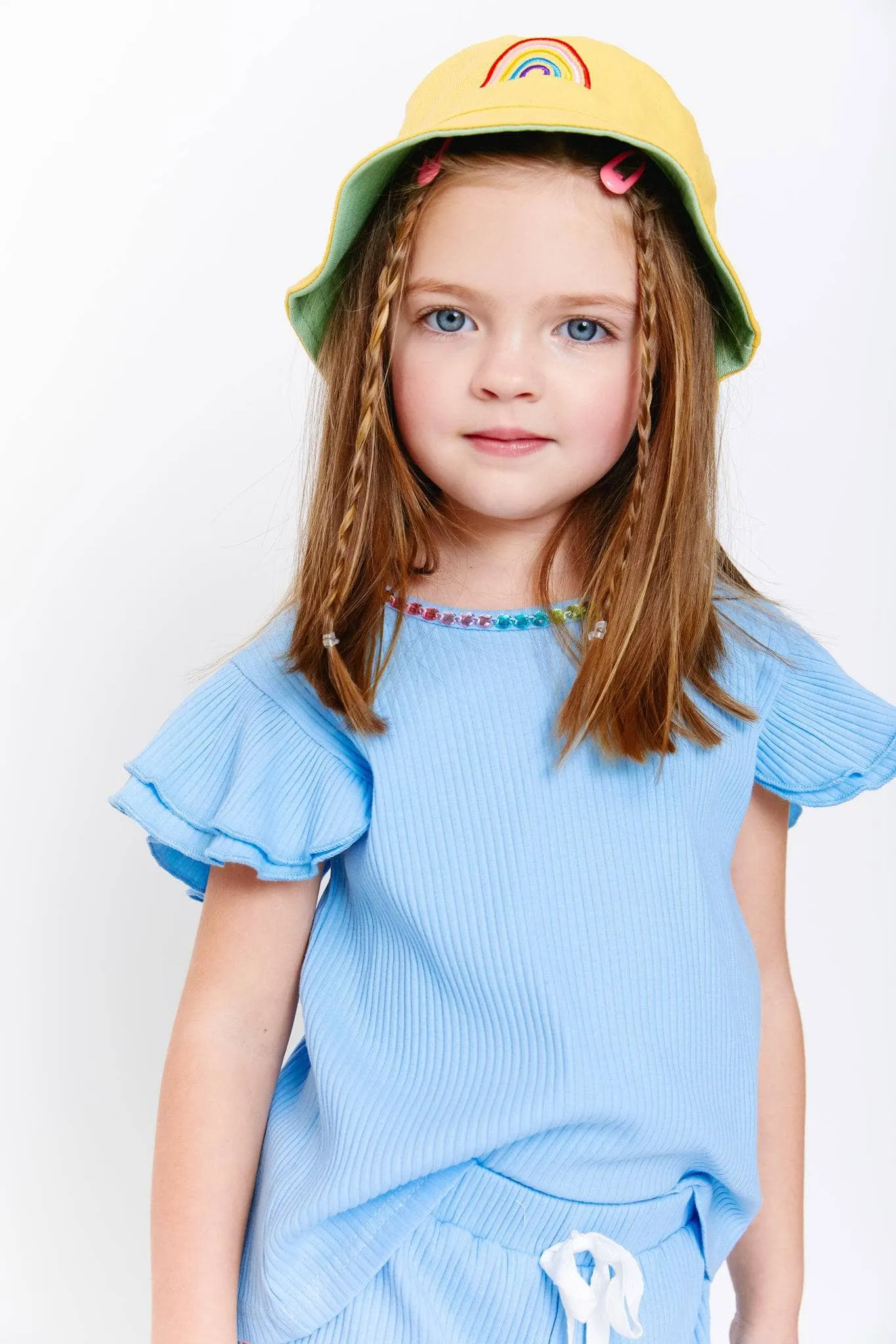 Rainbow Bucket Hat Reversible (Two Colors)