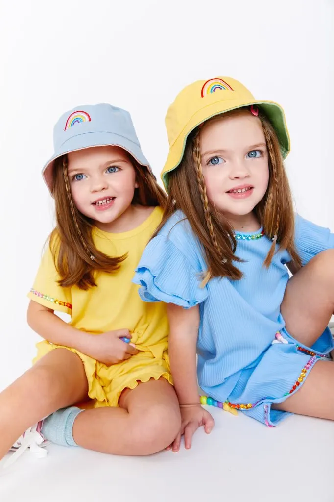 Rainbow Bucket Hat Reversible (Two Colors)