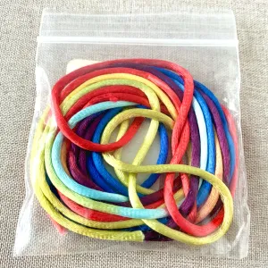 Rainbow Satin Rattail Cord - 2mm Cord - 10 Ft Package