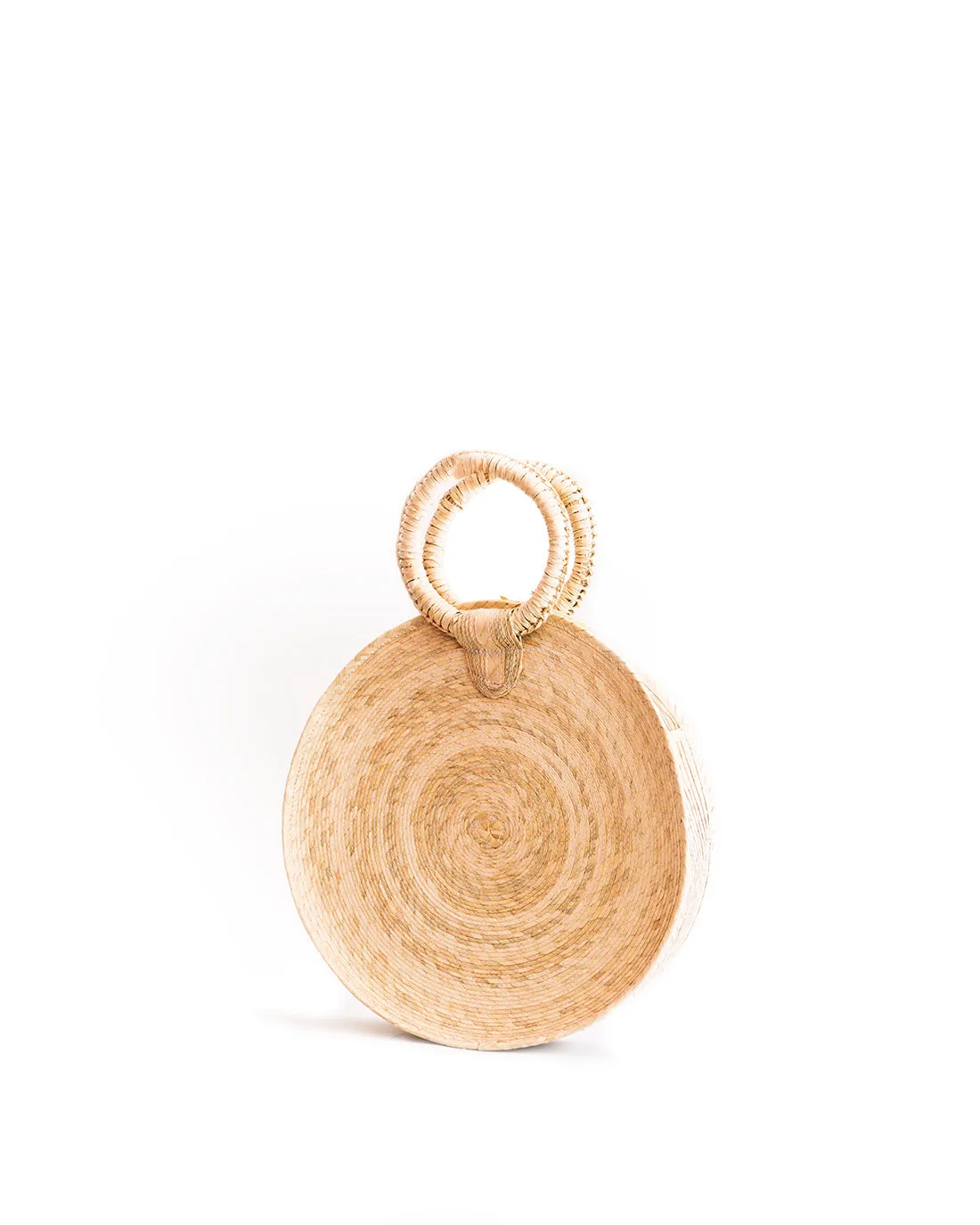 Rattan Circle Straw Bag - natural