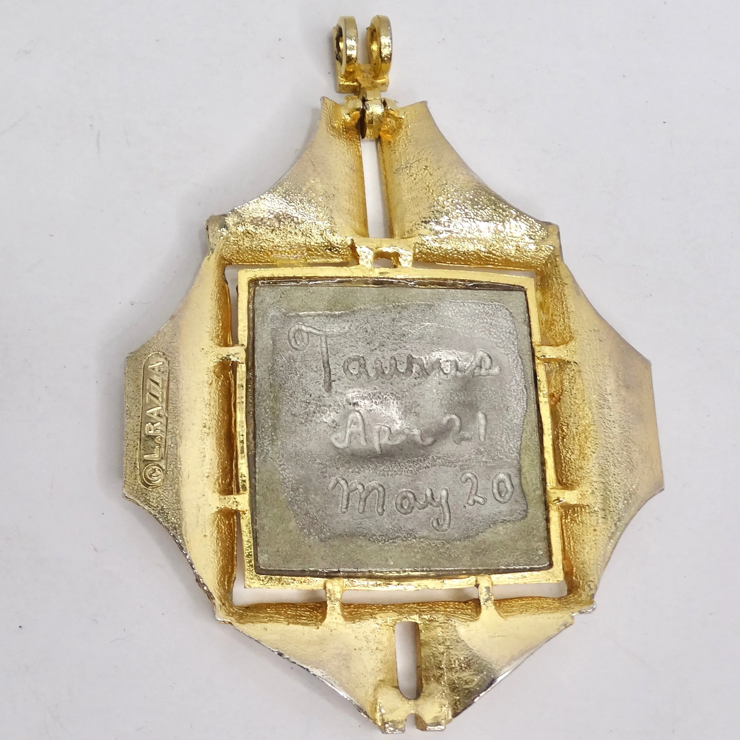 Razza 18K Gold Plated Zodiac Taurus Pendant