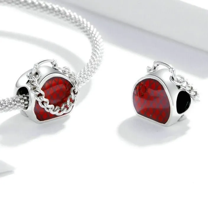 Red Hand Bag Charm