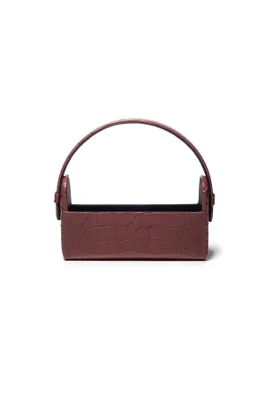 Regine Case in Merlot Shiny Alligator