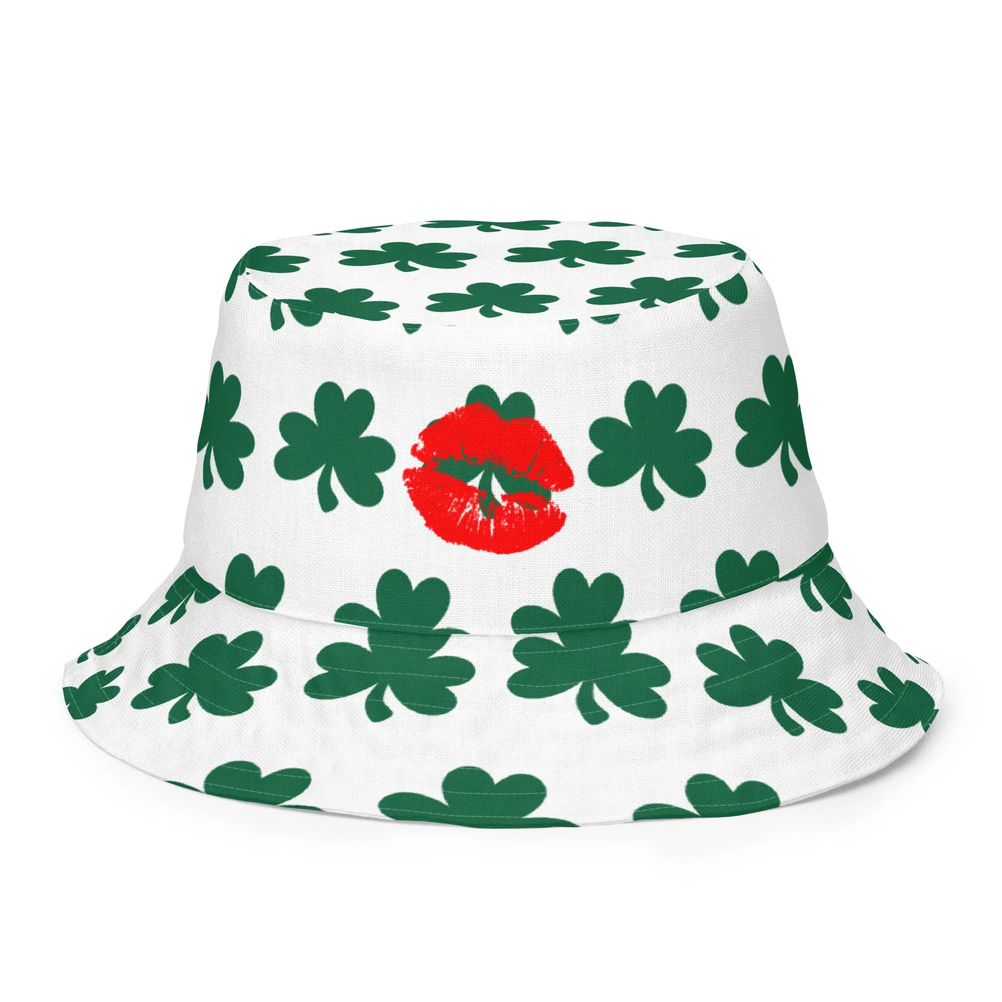 Reversible bucket hat Green Shamrock