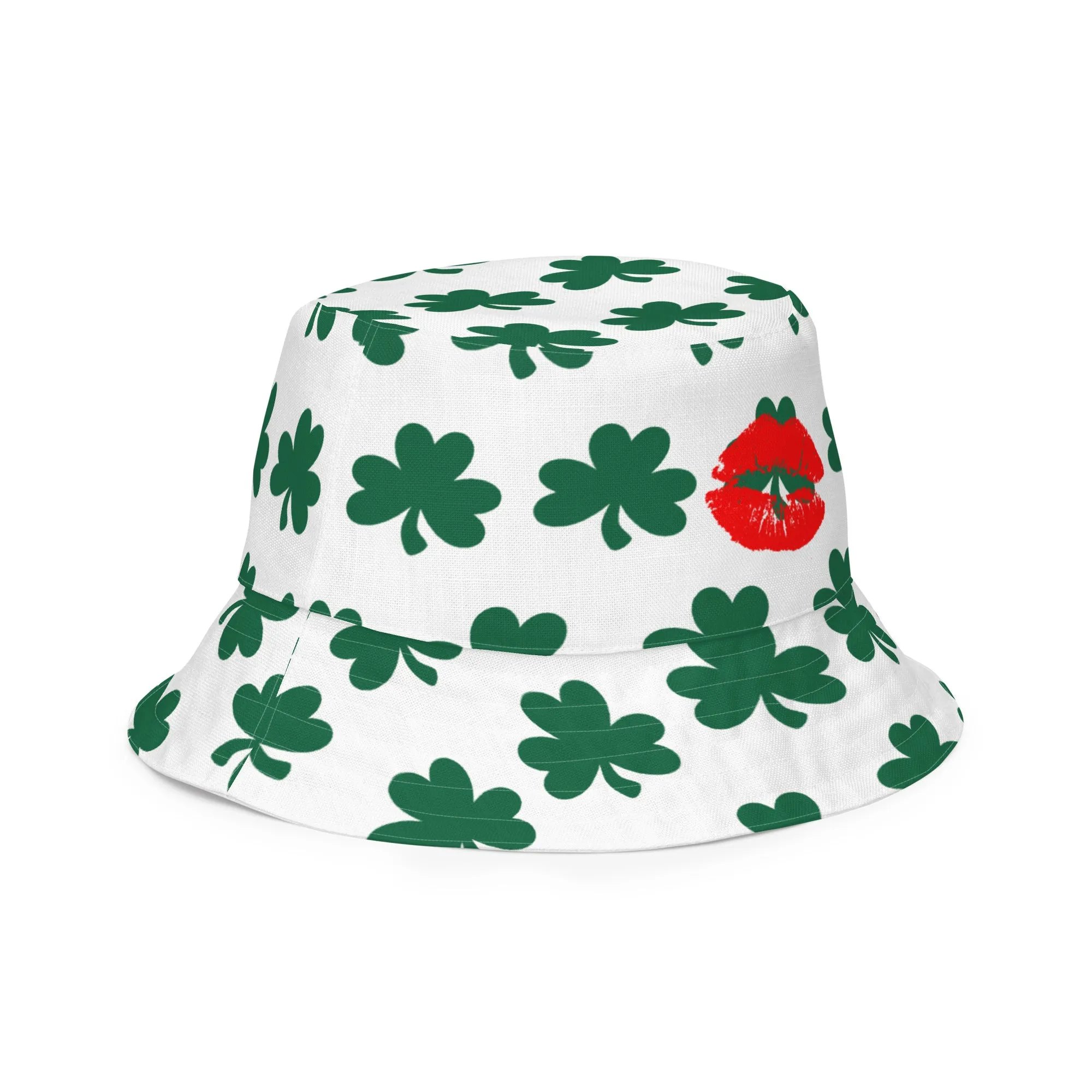 Reversible bucket hat Green Shamrock