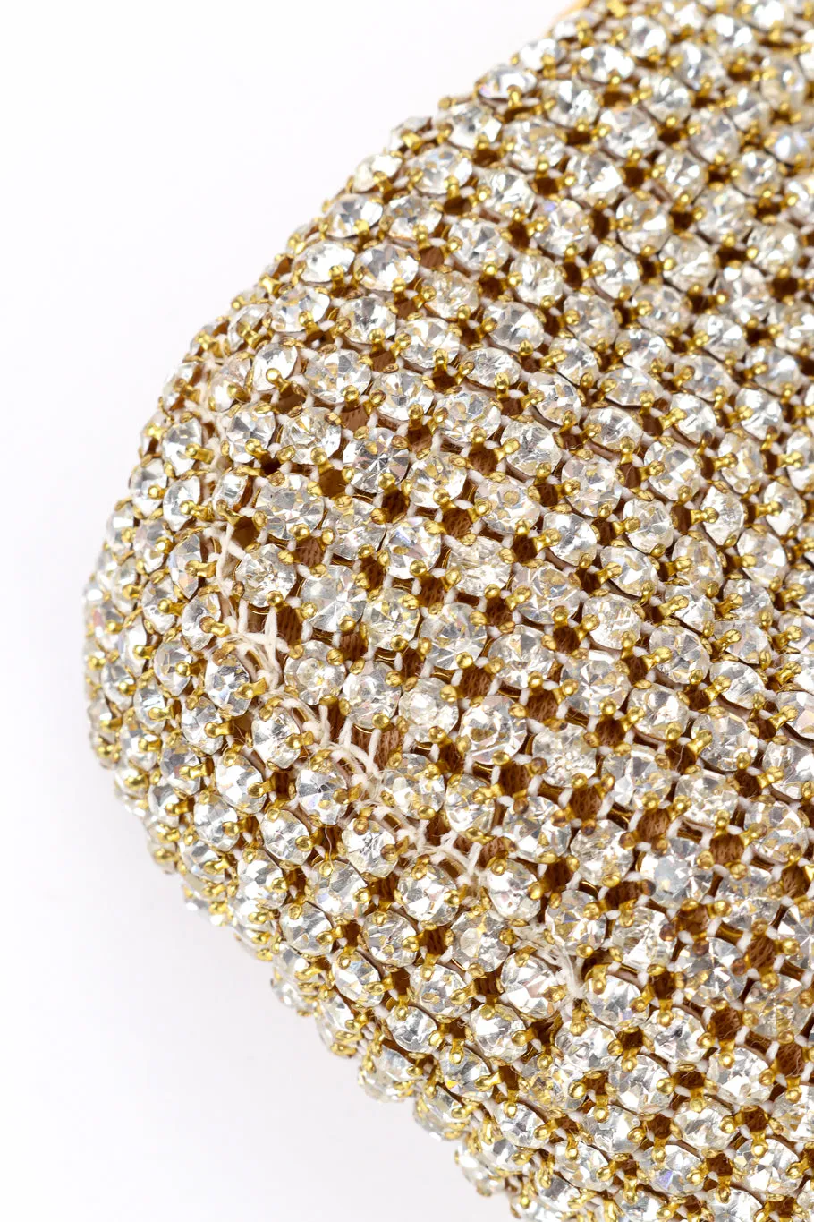 Rhinestone Mesh Clutch Bag