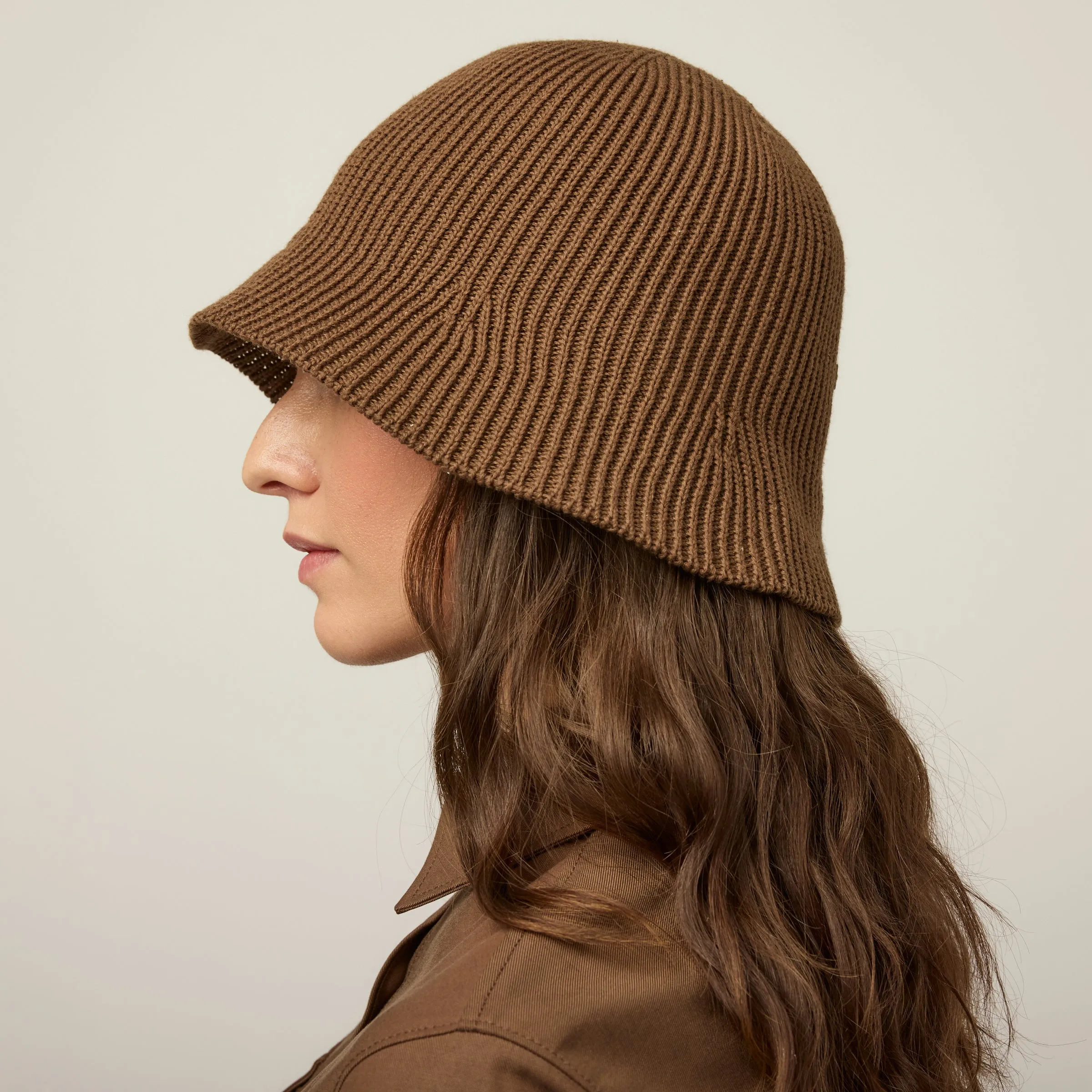 Ribbed Knit Bucket