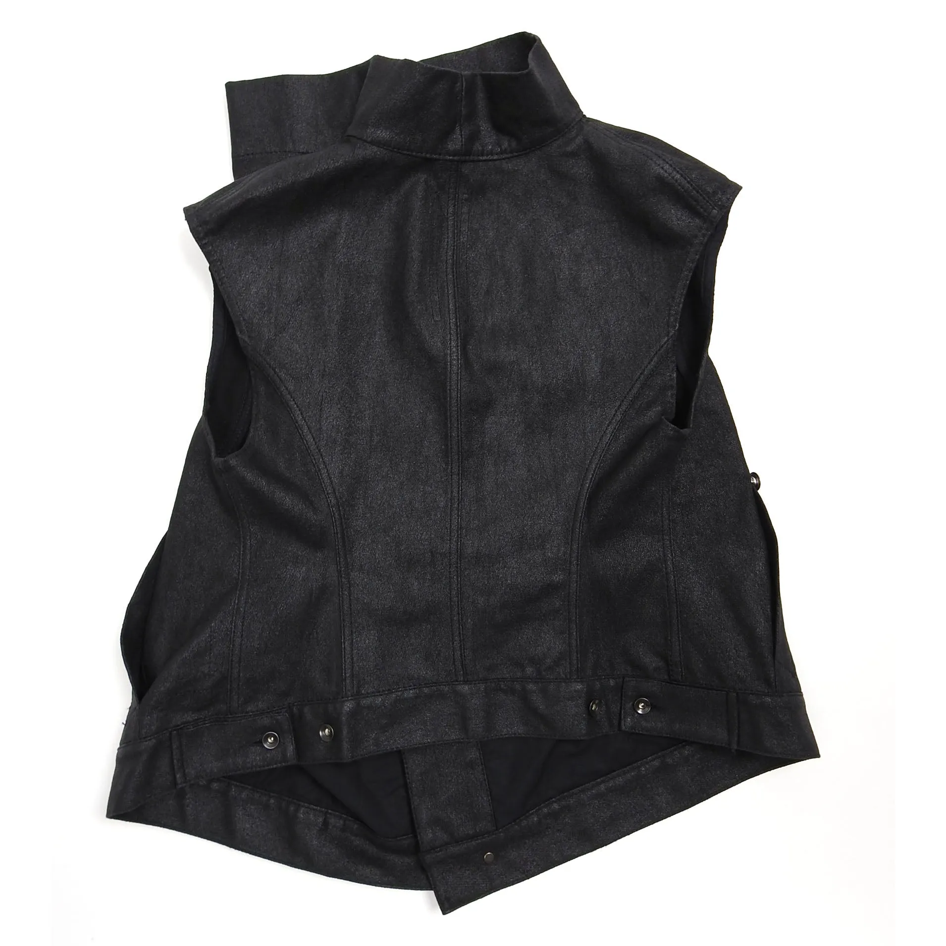 Rick Owens DRKSHDW Black Exploder Sleeveless Jacket Large