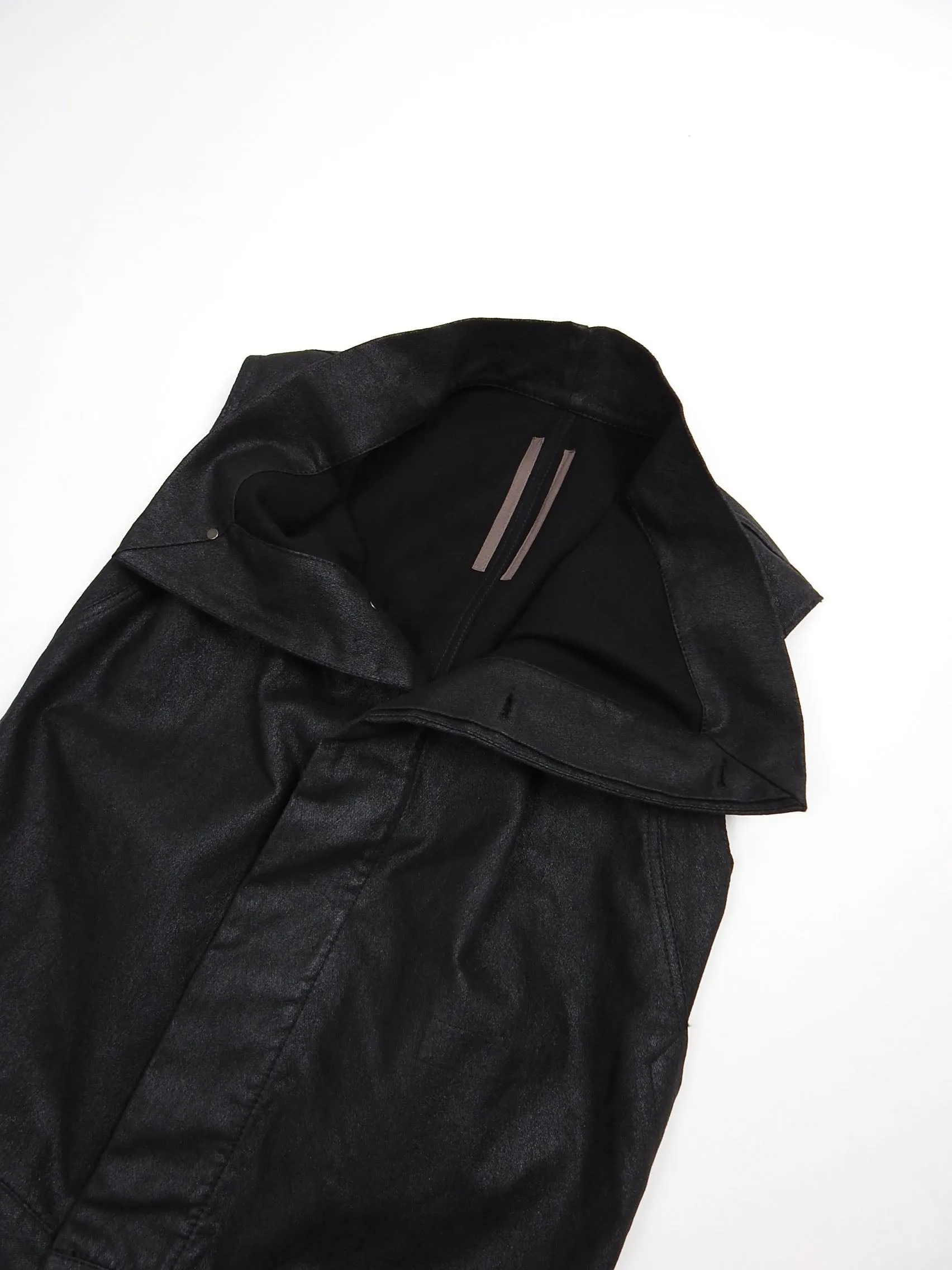 Rick Owens DRKSHDW Black Exploder Sleeveless Jacket Large
