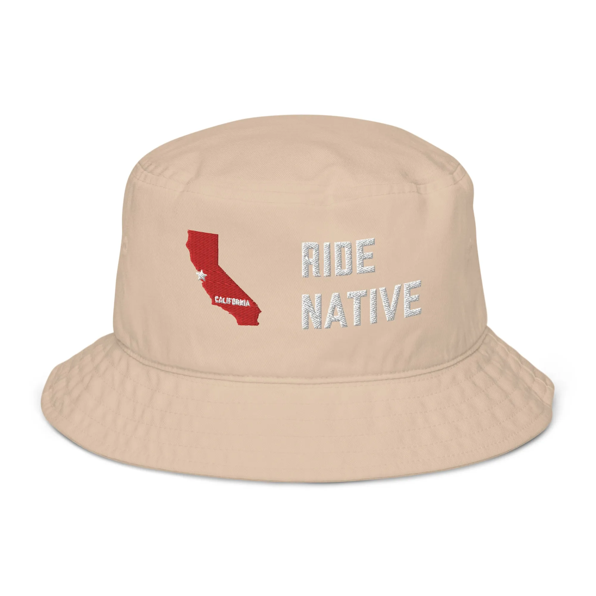 'Ride Native' Organic bucket hat