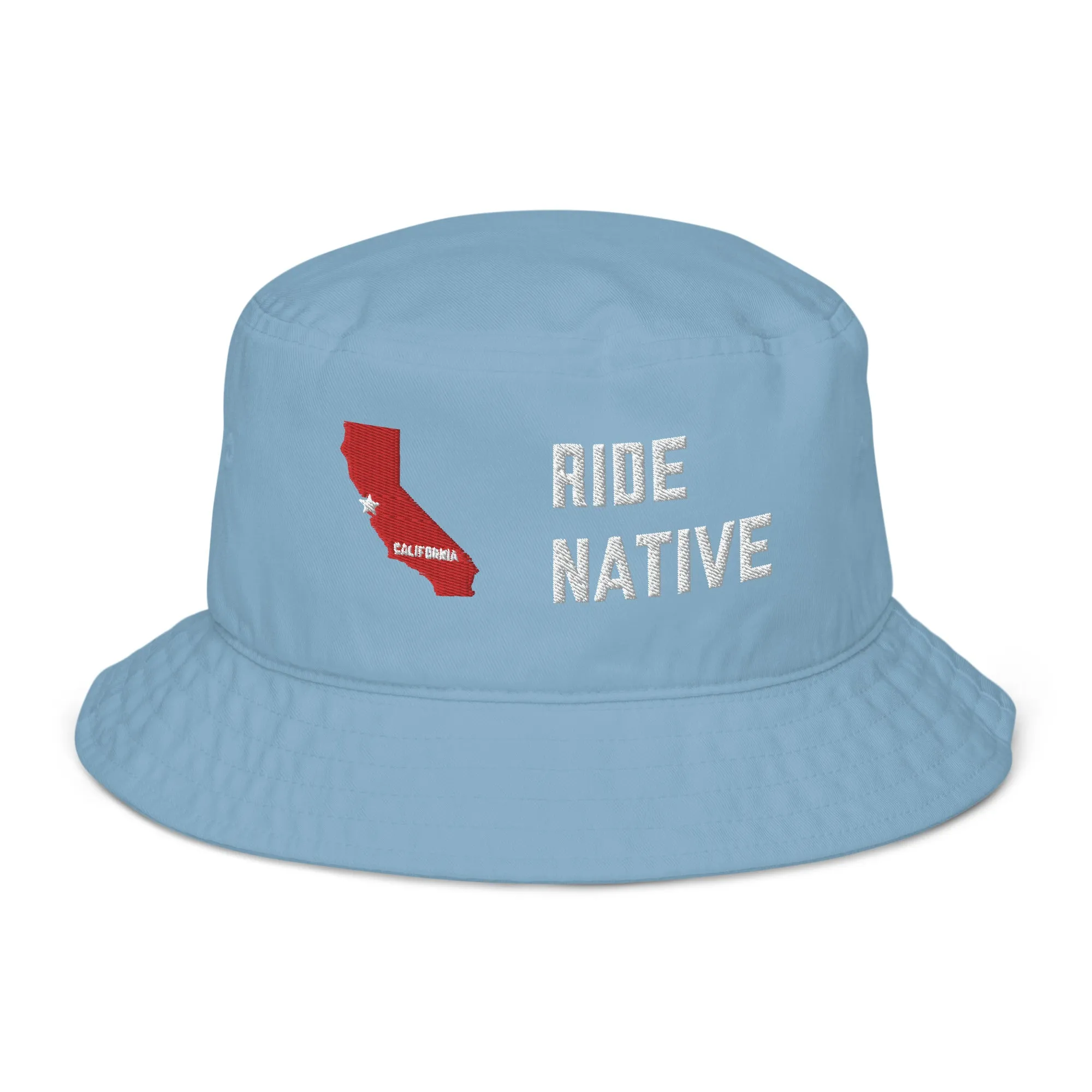 'Ride Native' Organic bucket hat