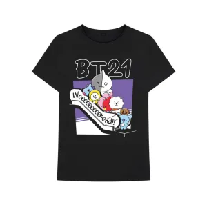 Rockoff BT21 Unisex T-Shirt: Weekend, Black