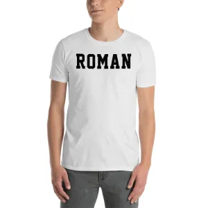 Roman T Shirt Custom Made Personalized Roman Name Print T Shirt Black Cotton Tee Shirt