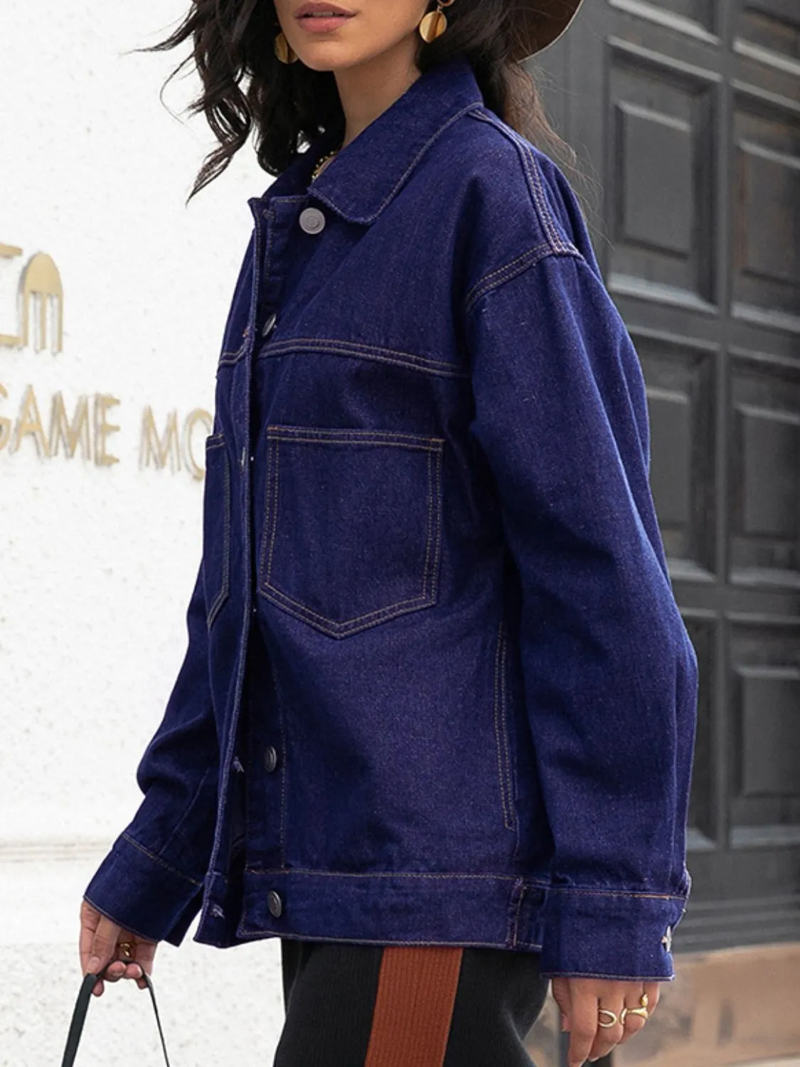 Ronan Buttoned Denim Jacket