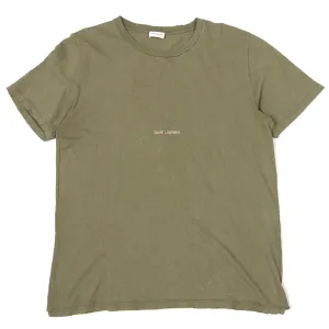 Saint Laurent Logo Distressed T-Shirt Size Large