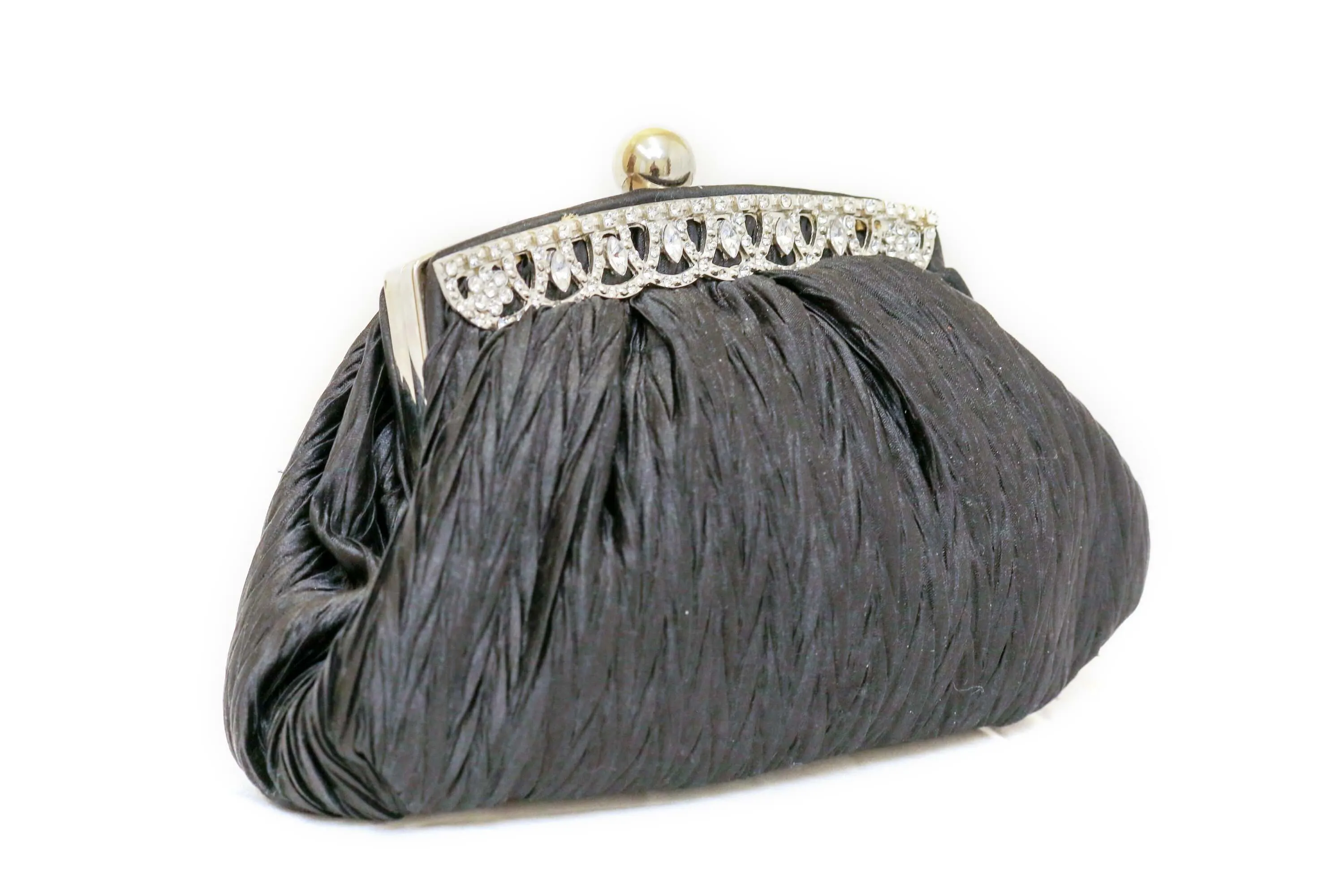 Satin Black Purse