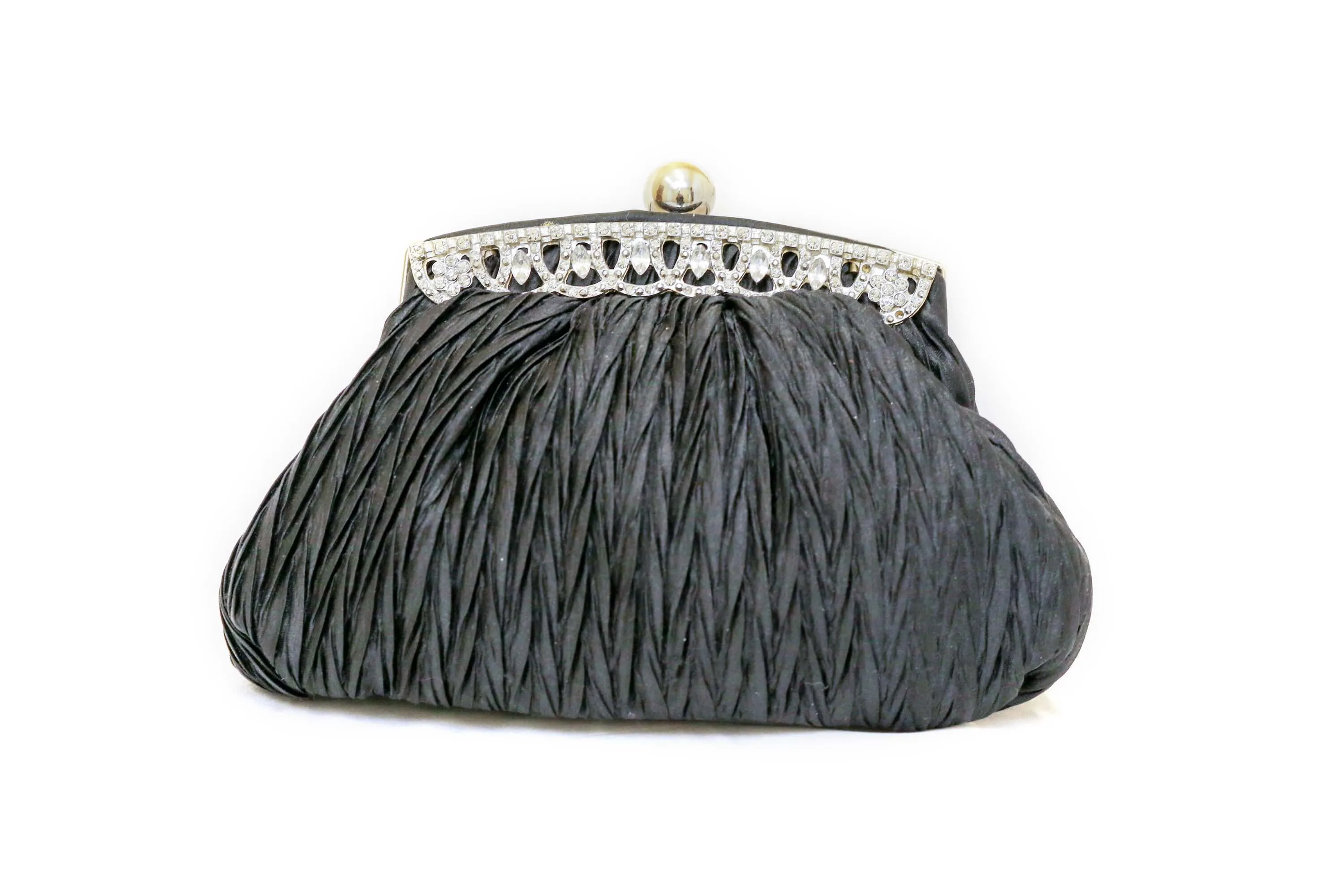 Satin Black Purse