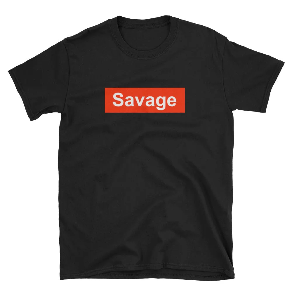Savage T Shirt Black Savage Short-Sleeve Cotton T-Shirt for Women