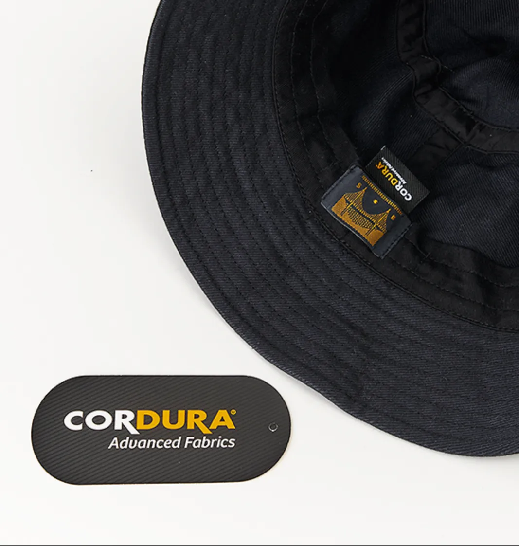 SB243-0402 Cordura Denim Bucket Hat Black