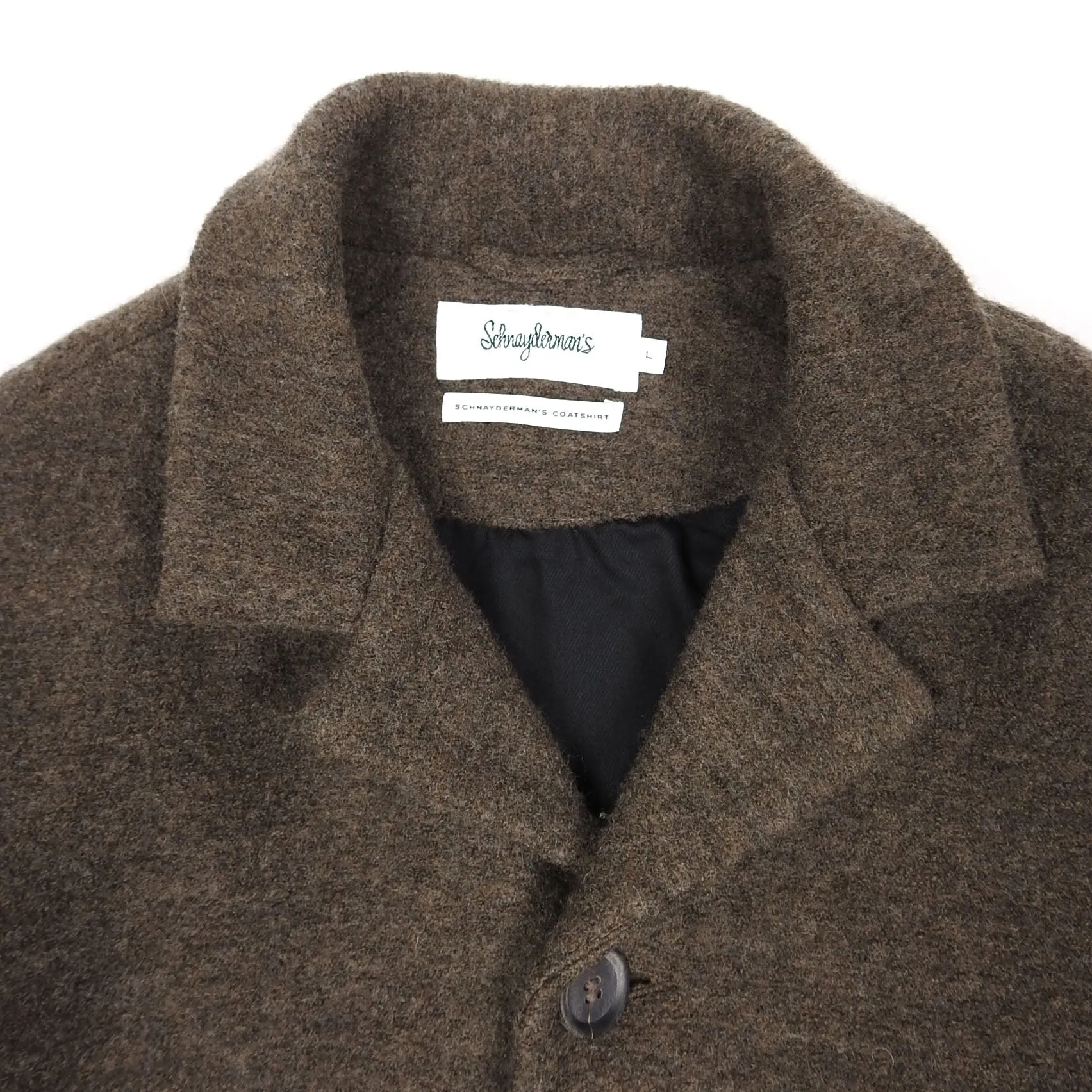Schnayderman’s Brown Wool Coat Size Large