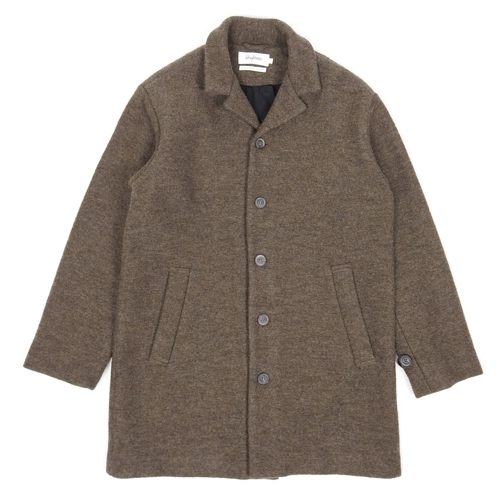 Schnayderman’s Brown Wool Coat Size Large