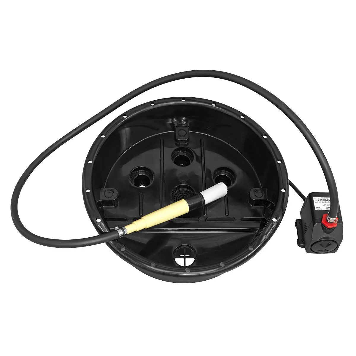 Sealey Portable Bucket Parts Washer with Brush 14L