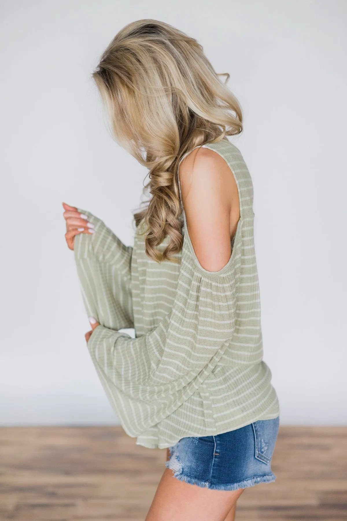 Second Glance Cold Shoulder Top