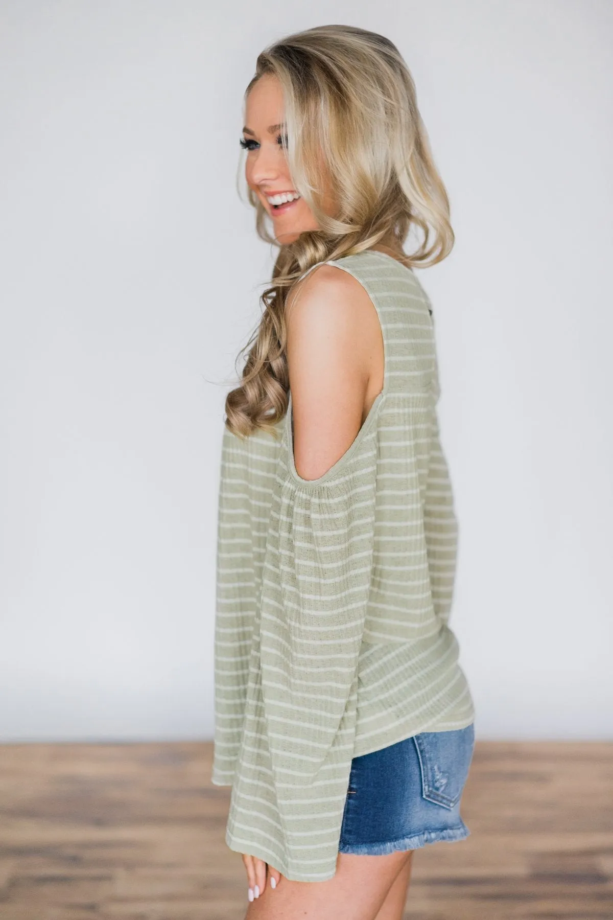 Second Glance Cold Shoulder Top