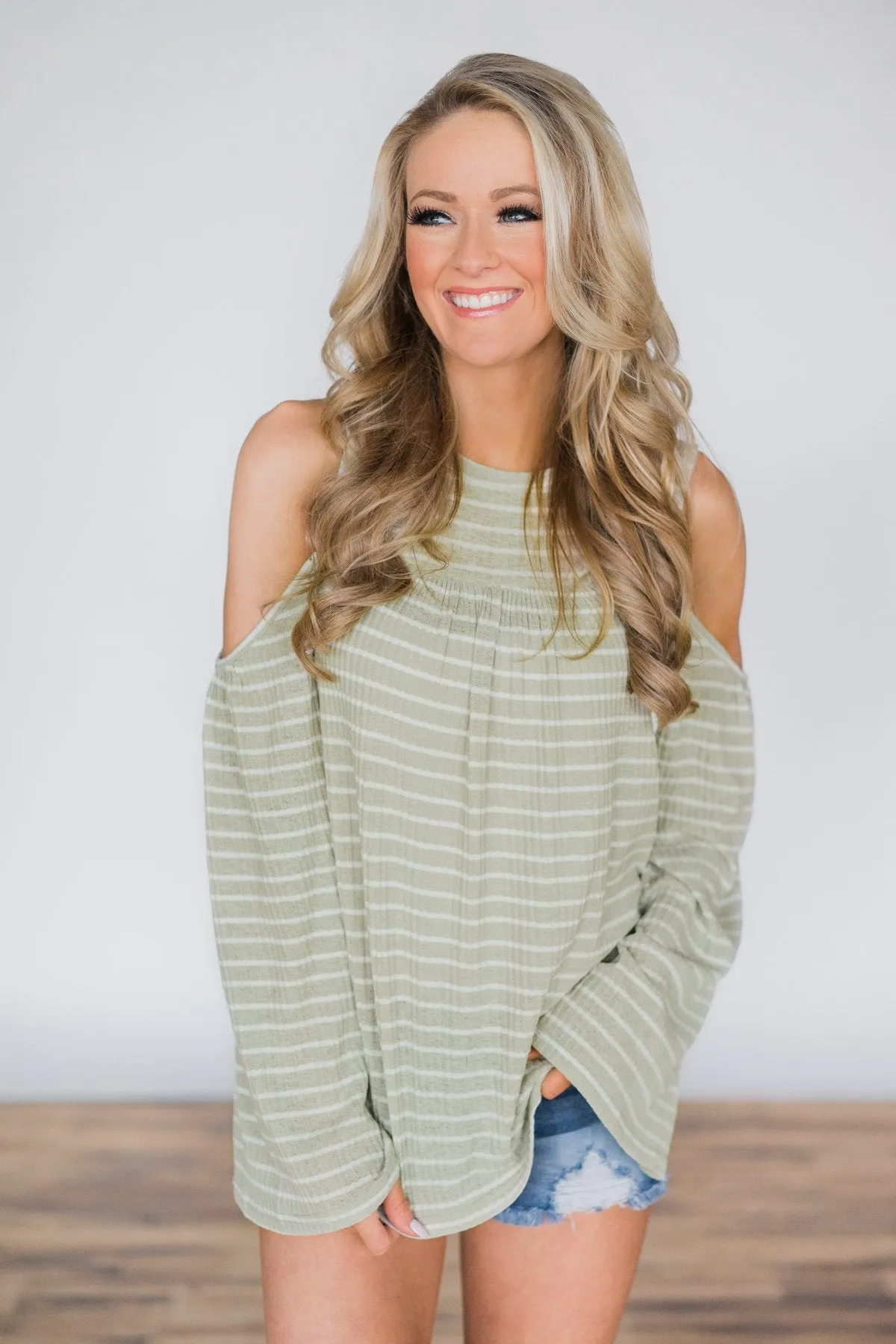 Second Glance Cold Shoulder Top