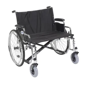 Sentra EC Heavy Duty Extra Wide Wheelchair, Detachable Desk Arms, 28" Seat - 1 Each