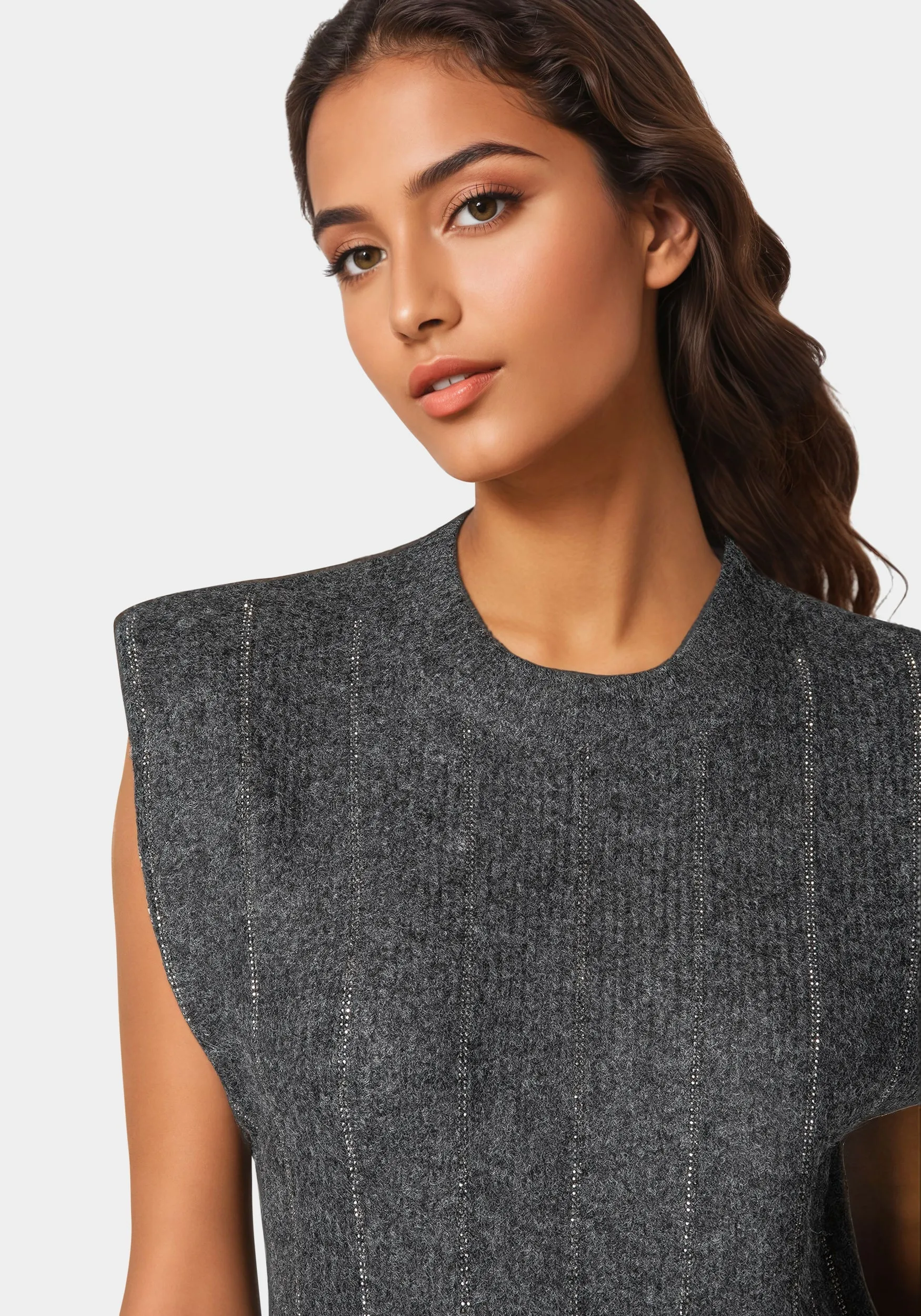 Sequin Detail Drop  Shoulder Sweater